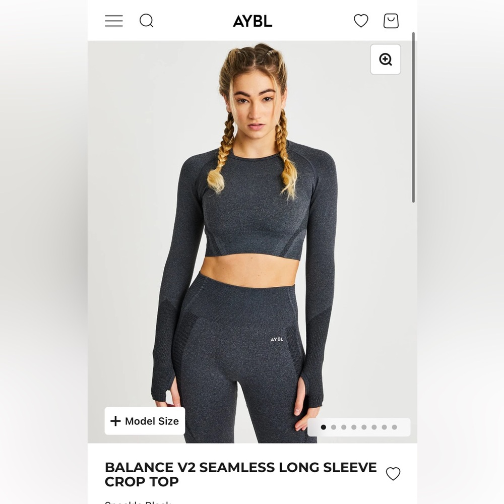 Aybl balance V2 seamless crop longsleeve
